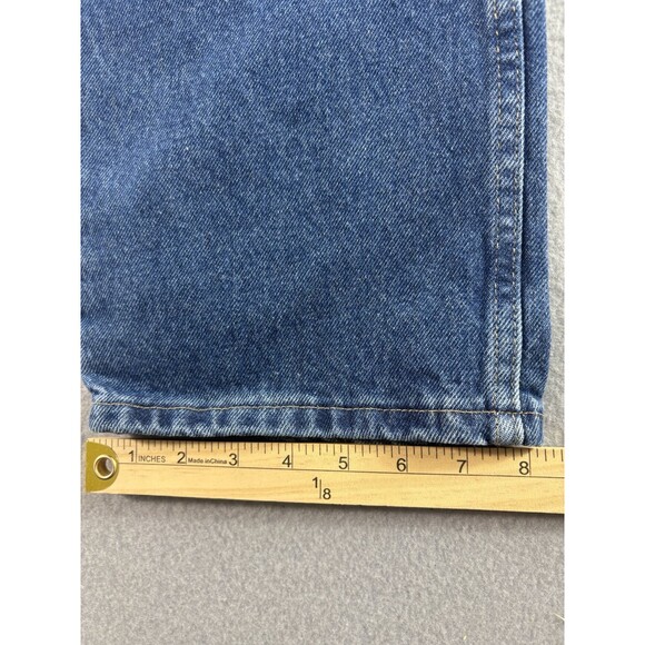 Wrangler Mens Jeans 33x32 Blue Dark Wash Five Star U Shape Regular Fit 96501DS - Picture 9 of 12